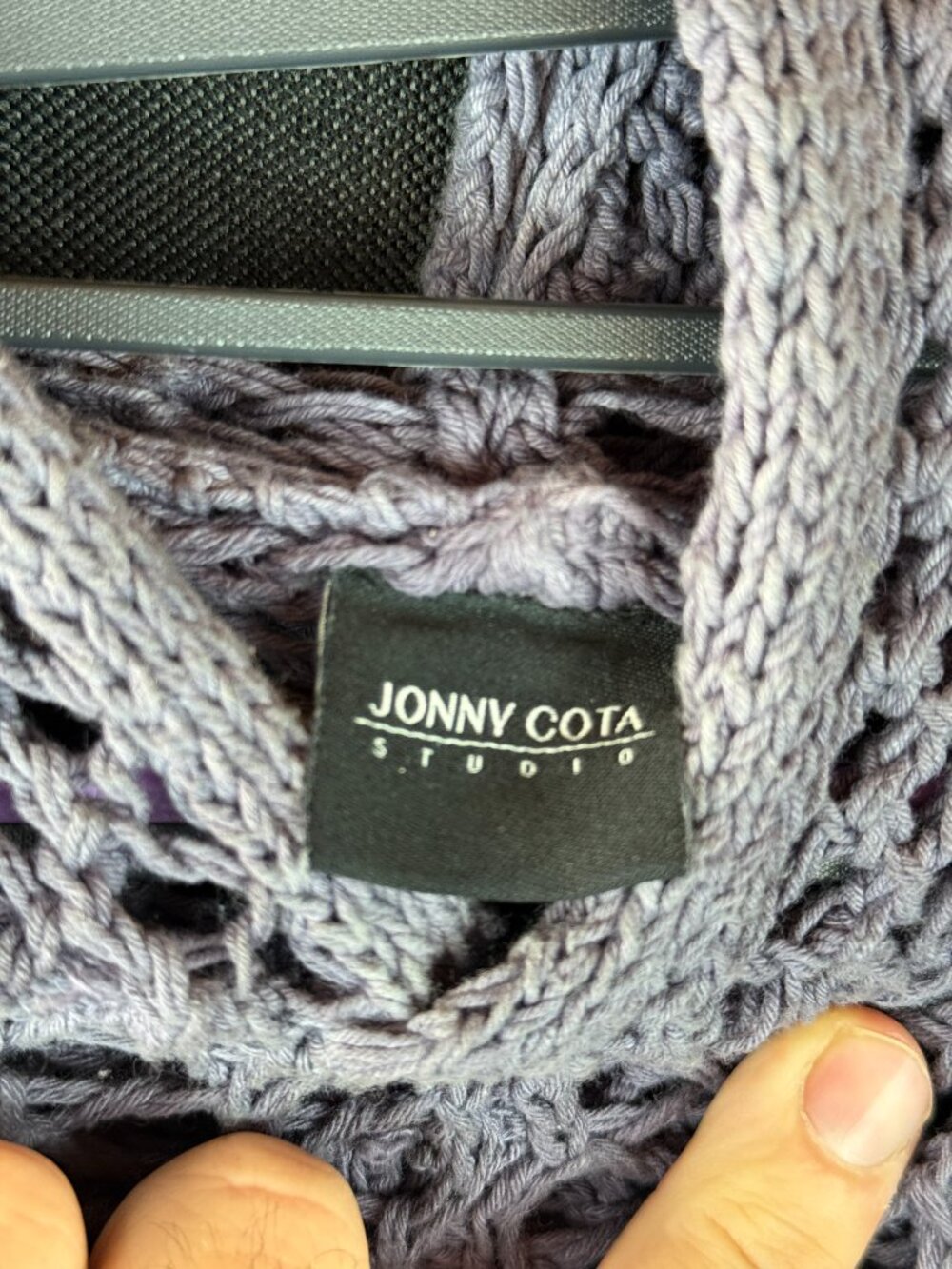 Jonny Cota Studio Knit Mesh Hoodie Tunic (one size) - Picture 3 of 5
